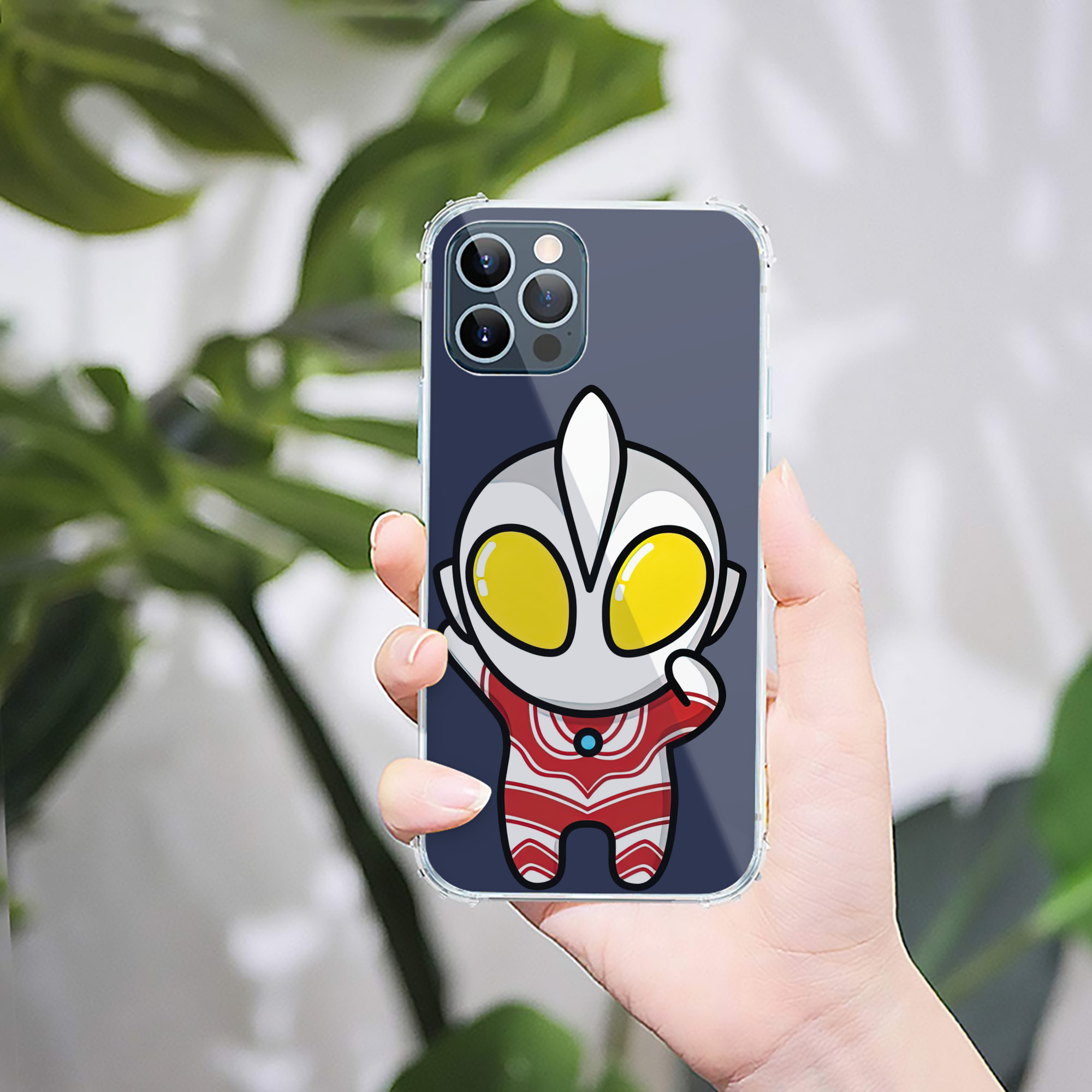 （画像用） ウルトラマン Ultraman 【iPhone 12シリーズ対応】透明スマホケース（クリアソフトケース）